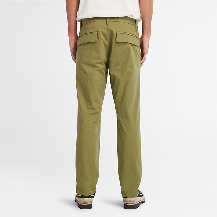 Pantalones chinos elásticos superligeros Sargent Lake para hombre en verde-