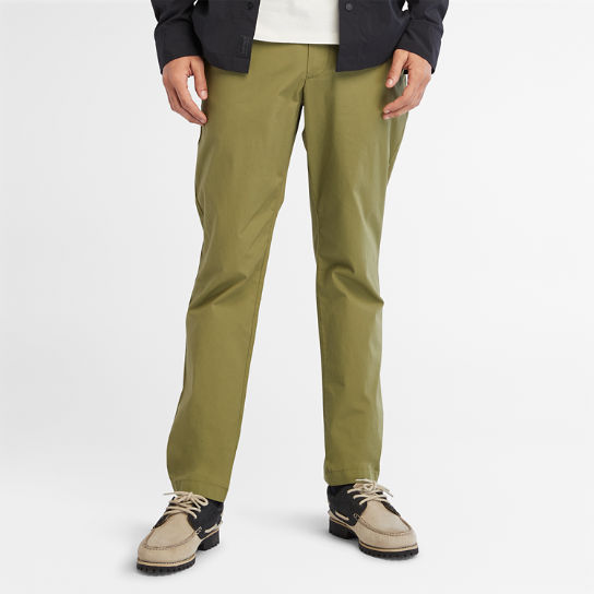 Sargent Lake Super-Lightweight Stretch Chino Trousers for Men in Green | Timberland