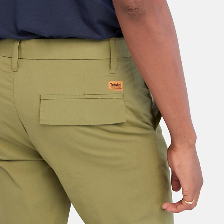 Pantalones chinos Squam Lake, elásticos y muy ligeros, para hombre en verde-