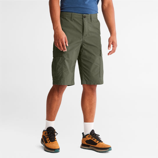 Poplin Cargo Shorts for Men in Dark Green | Timberland