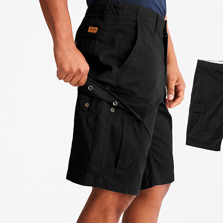 Outdoor Heritage Cargo Shorts for Men in Black-