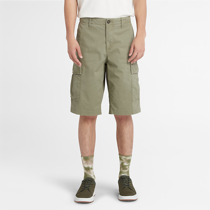 Outdoor Heritage Cargo Shorts for Men in Green-