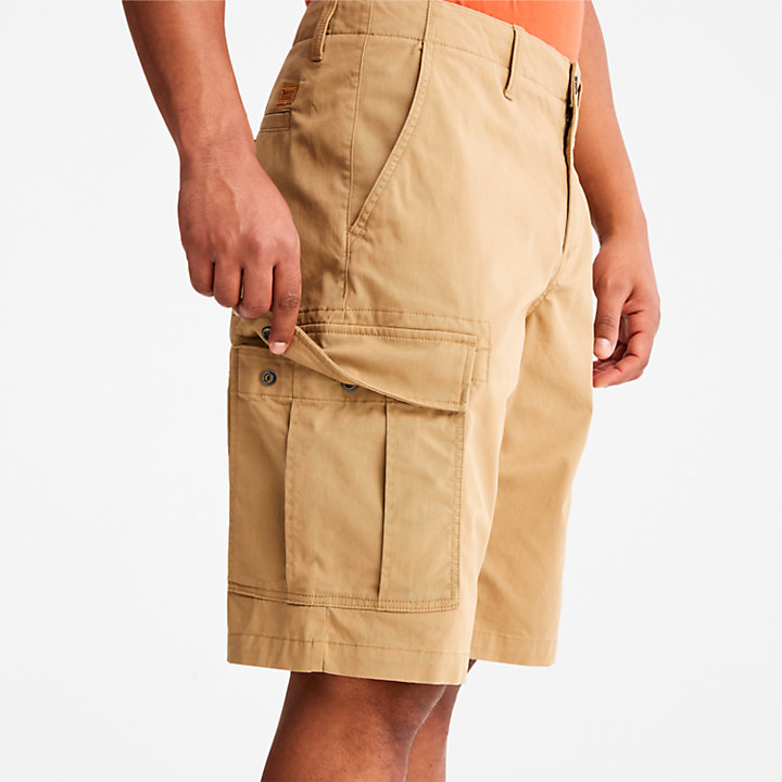 Outdoor Heritage Cargo Shorts for Men in Khaki-