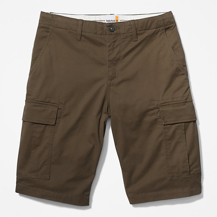 Cargo Shorts for Men in Dark Green-