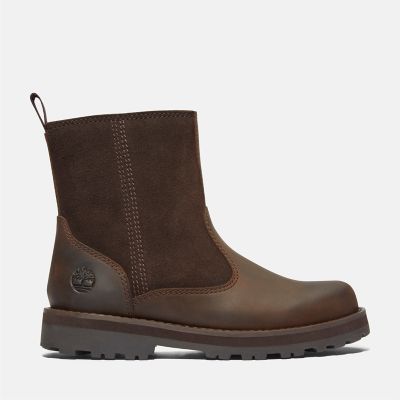 Timberland Courma Kid Warm Lined Boot For Youth In Dark Brown Brown Kids