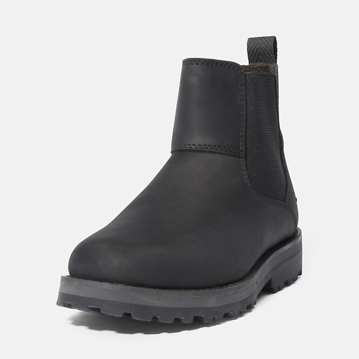 Courma Kid Chelsea Boot for Youth in Black-