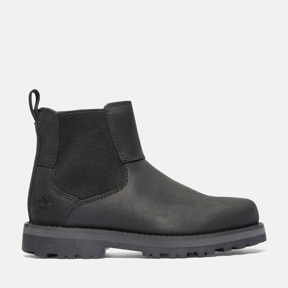 Timberland Courma Kid Chelsea Boot For Youth In Black Black Kids, Size 12.5