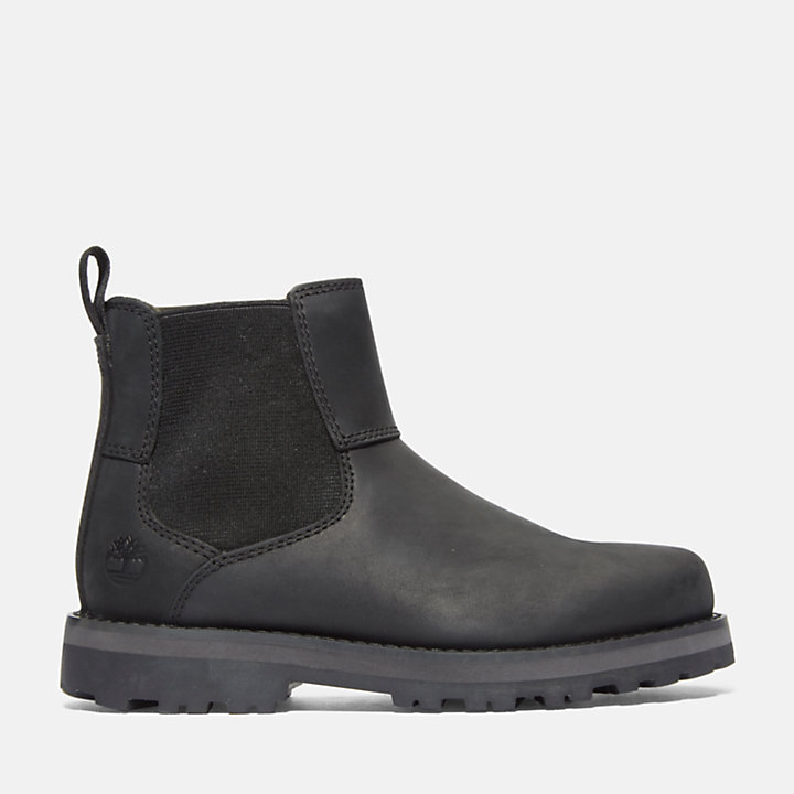 Courma Kid Chelsea Boot for Youth in Black-