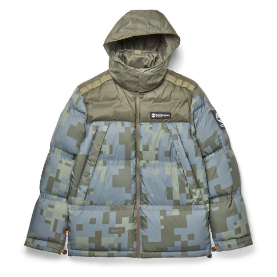Earthkeepers® by Raeburn All Gender Puffer Jacket in Green Camo | Timberland