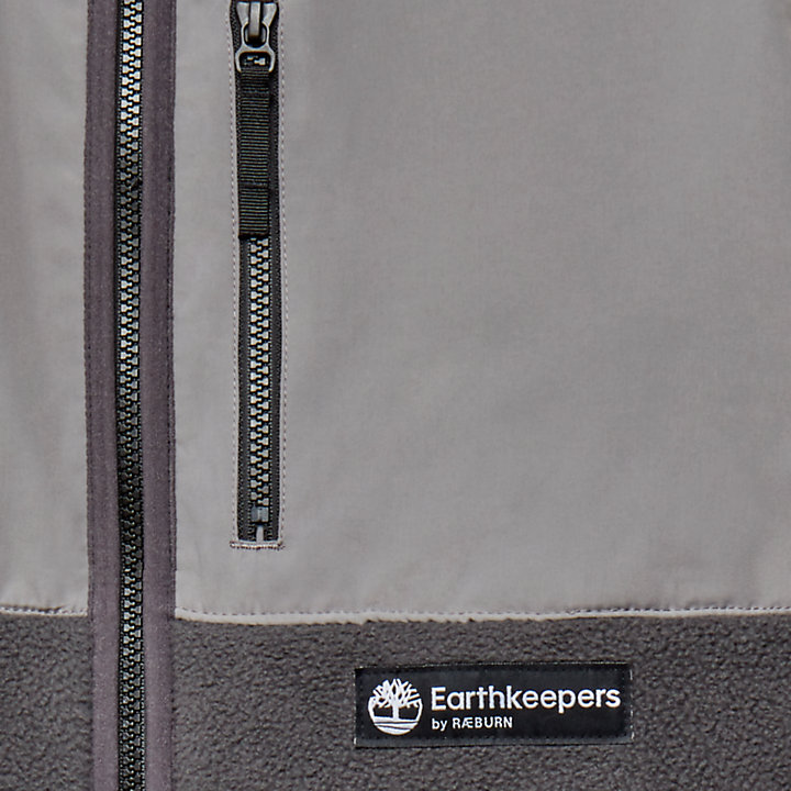 Earthkeepers® by Raeburn All Gender Recycled Fleece Jacket in Dark Grey-