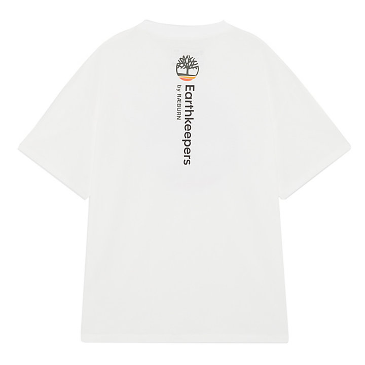 Earthkeepers® by Raeburn All Gender-Logo-T-Shirt in Weiß-