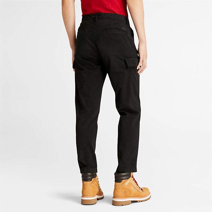 Pantalon cargo ultra-extensible pour homme en noir-