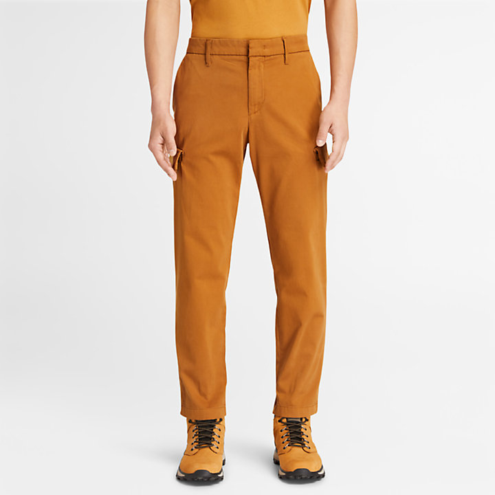 Ultrastretch Cargo Trousers for Men in Brown-