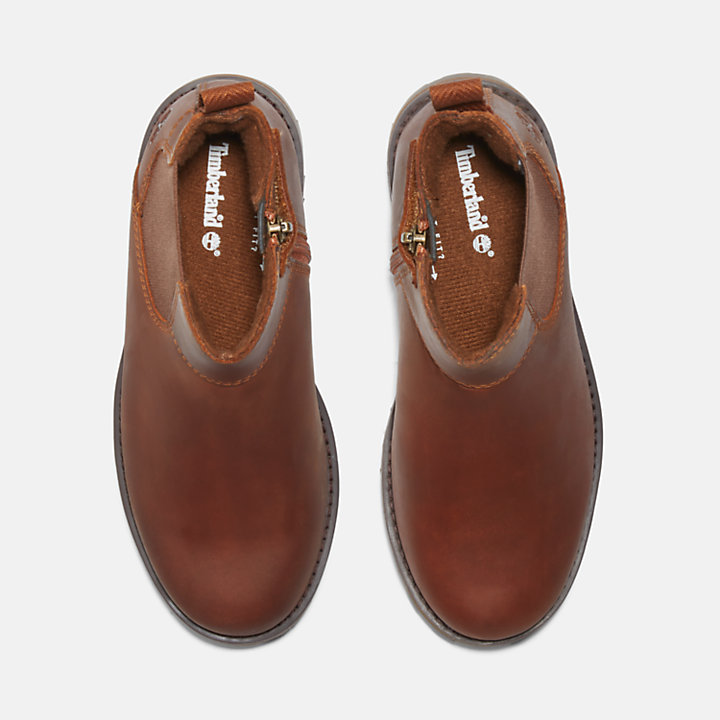 Courma Kid Chelsea Boot for Youth in Brown-