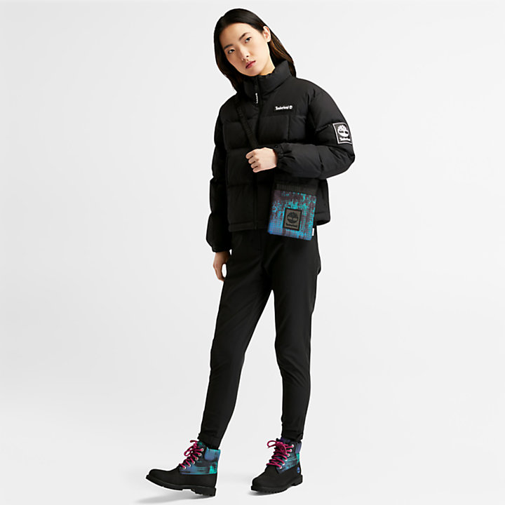 Non-Down Puffer Jacket for Women in Black-