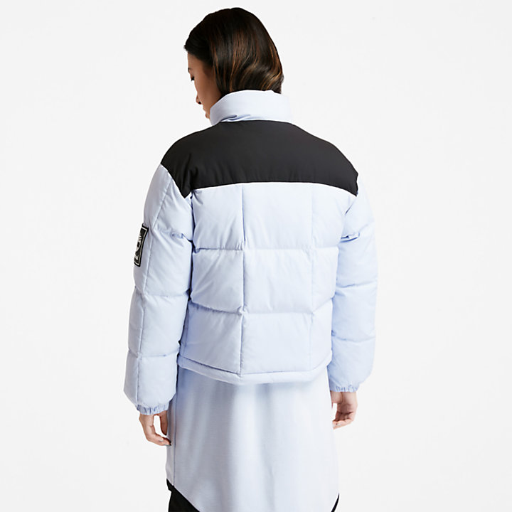 Non-Down Puffer Jacket for Women in Light Blue-