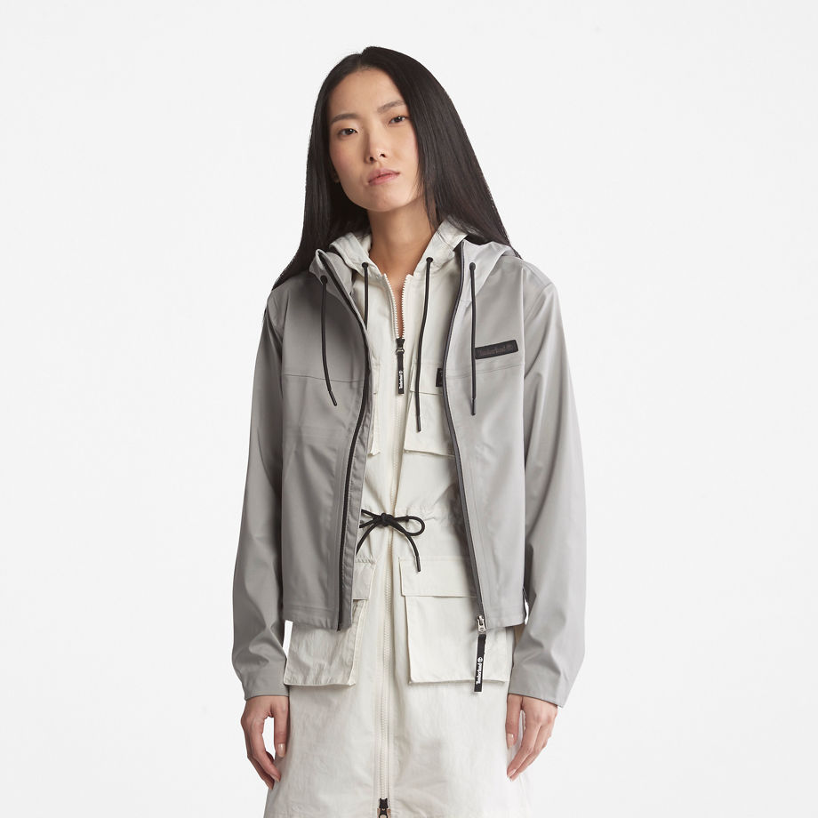 Timberland Waterproof Jacket In Grey Grey Women, Size XL