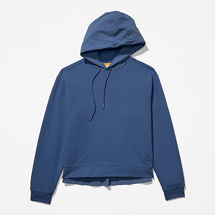 Solid-colour Hoodie for Women in Blue