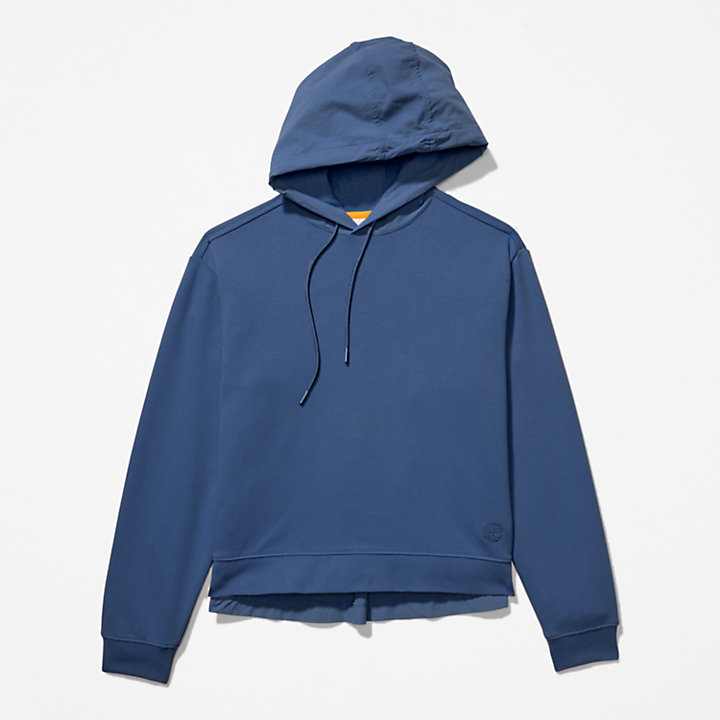 Solid-colour Hoodie for Women in Blue-