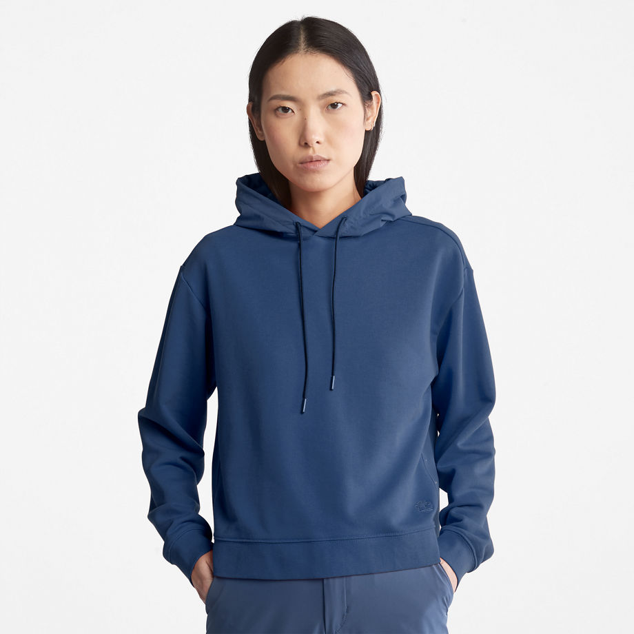 Timberland Solid-colour Hoodie For Women In Blue Dark Blue