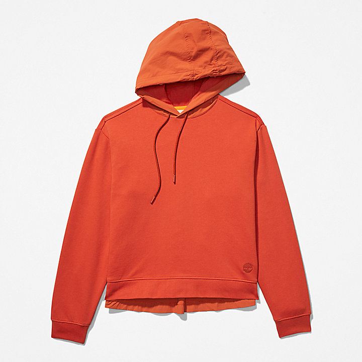 Solid-colour Hoodie for Women in Orange