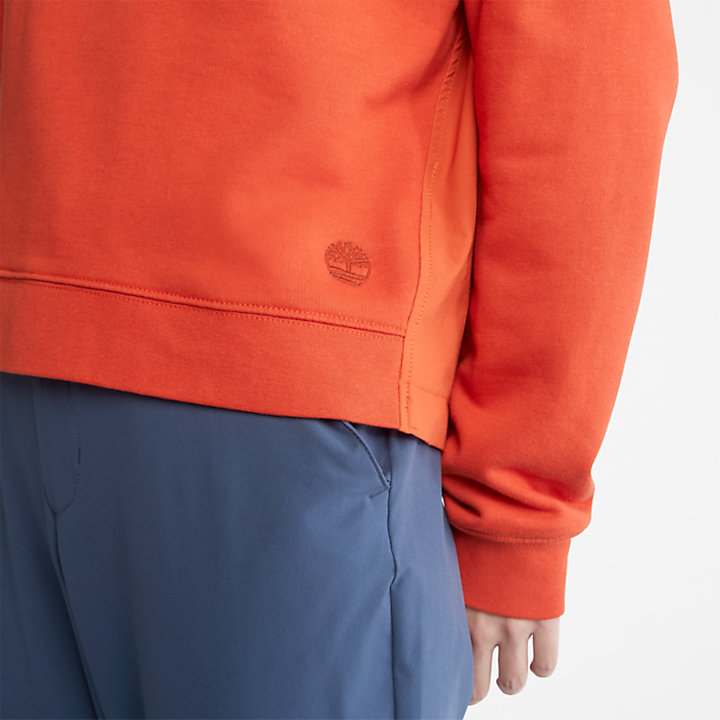 Unifarbenes Hoodie für Damen in Orange-