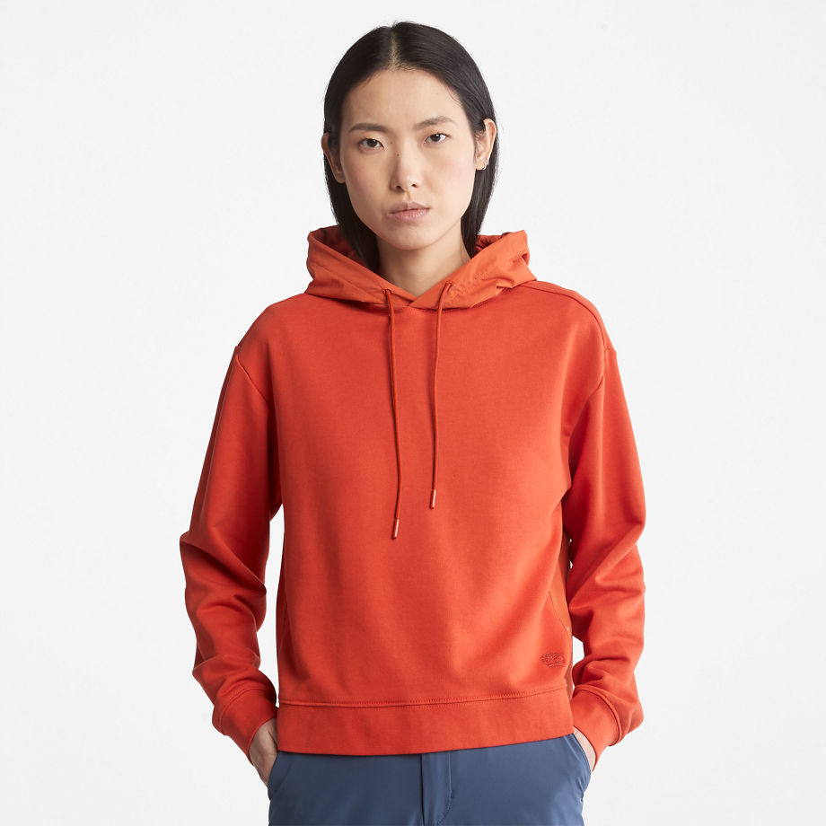Timberland Solid-colour Hoodie For Women In Orange Orange