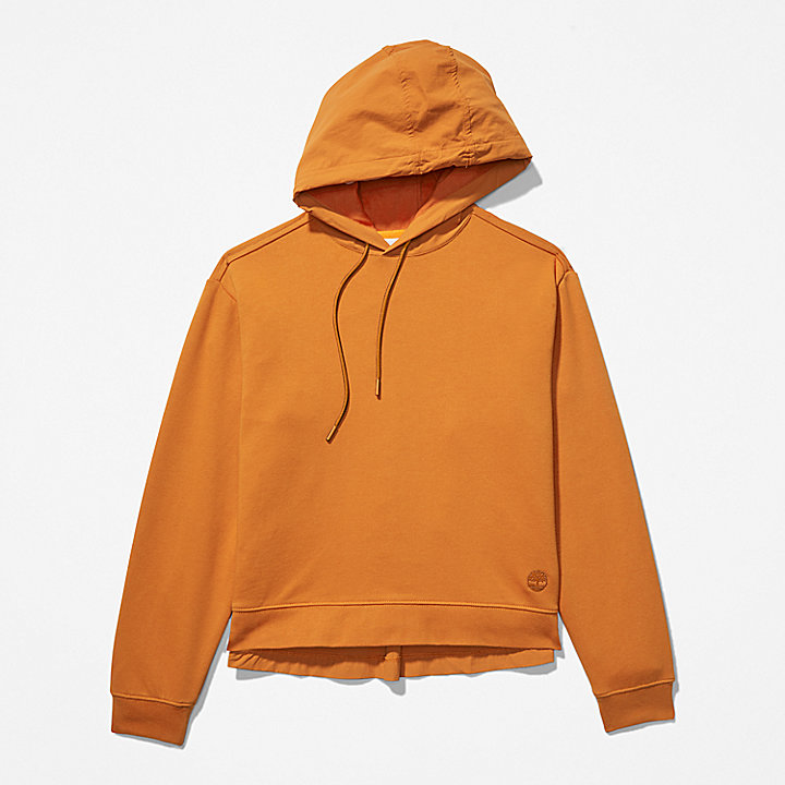 Solid-colour Hoodie for Women in Dark Yellow