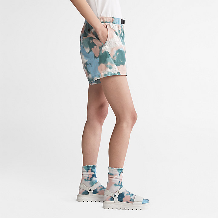 Pantalones Cortos de Algodón para Mujer en Estampado de verano