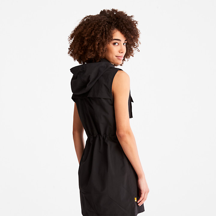 Progressive Utility Hoodie Dress for Women in Black-
