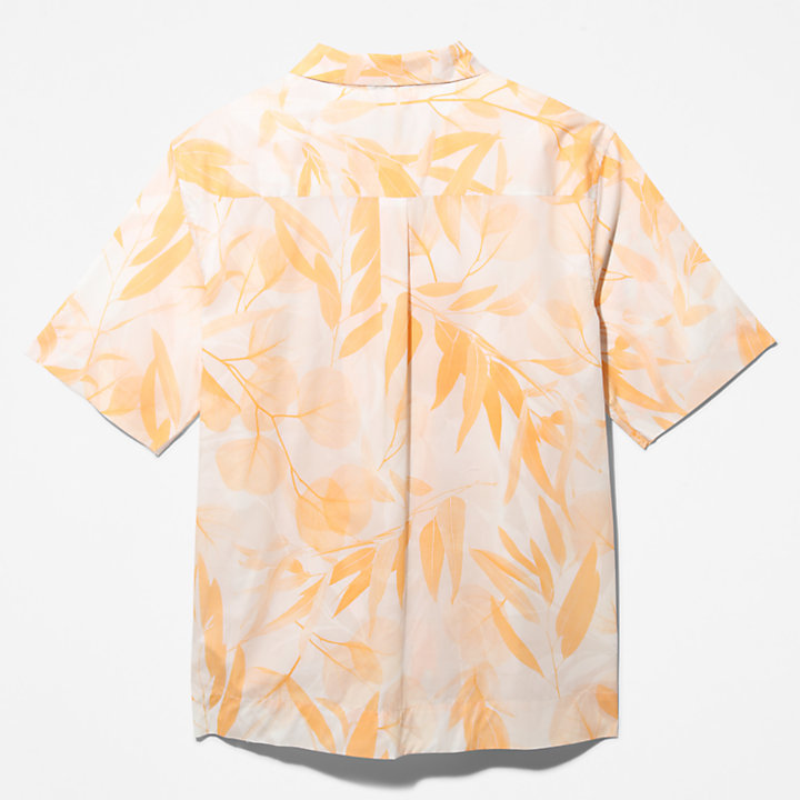 Camisa de Algodón Orgánico Resort para Hombre en blanco-