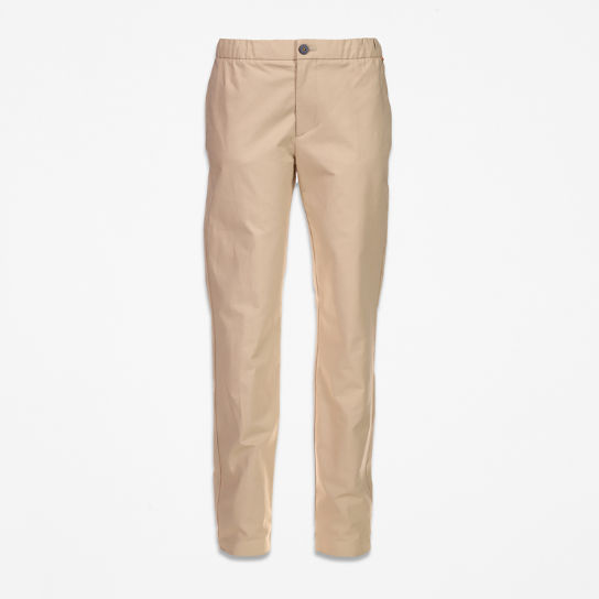 Cotton and Linen-Blend Joggers for Men in Beige | Timberland