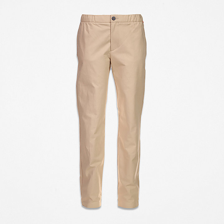 Cotton and Linen-Blend Joggers for Men in Beige