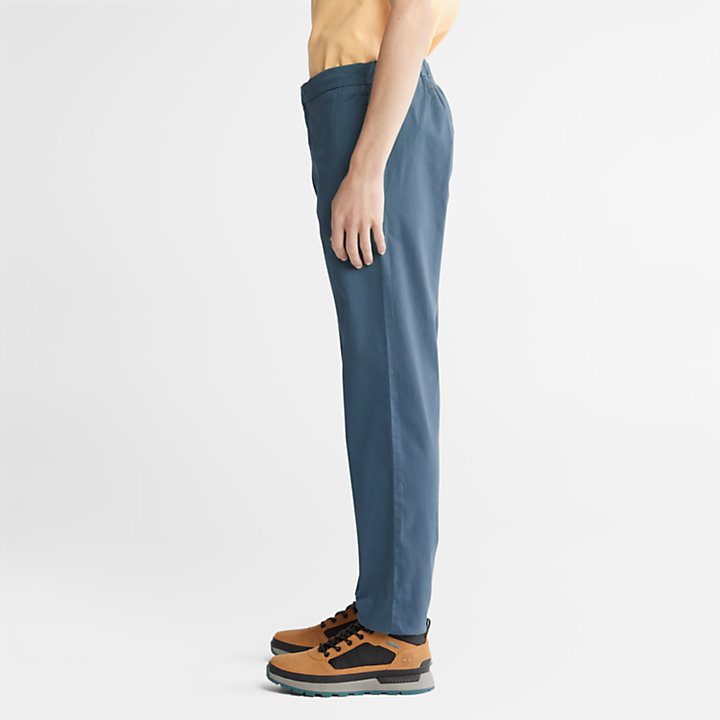 Pantalon fuselé ultra-extensible pour homme en bleu-