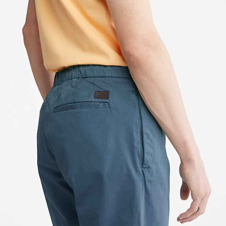 Pantalon fuselé ultra-extensible pour homme en bleu-