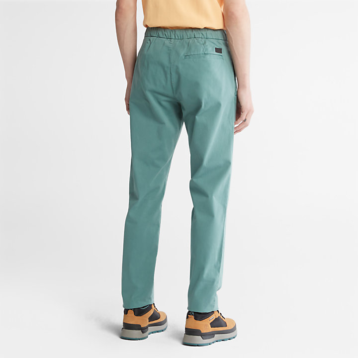 Ultrastretch Tapered Trousers for Men in Green-