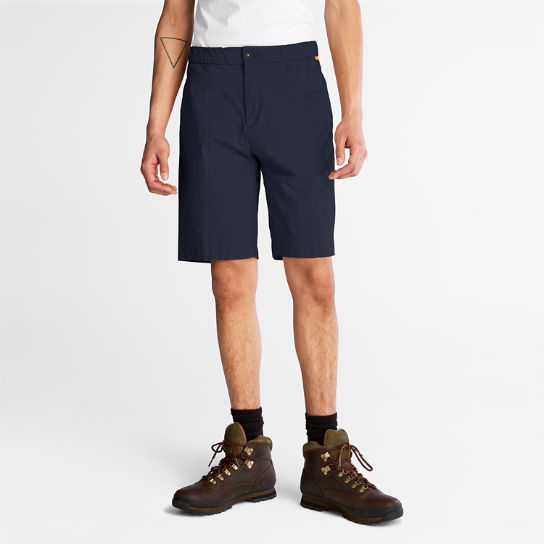 Pantalones Cortos en Mezcla de Algodón y Lino para Hombre en azul marino | Timberland