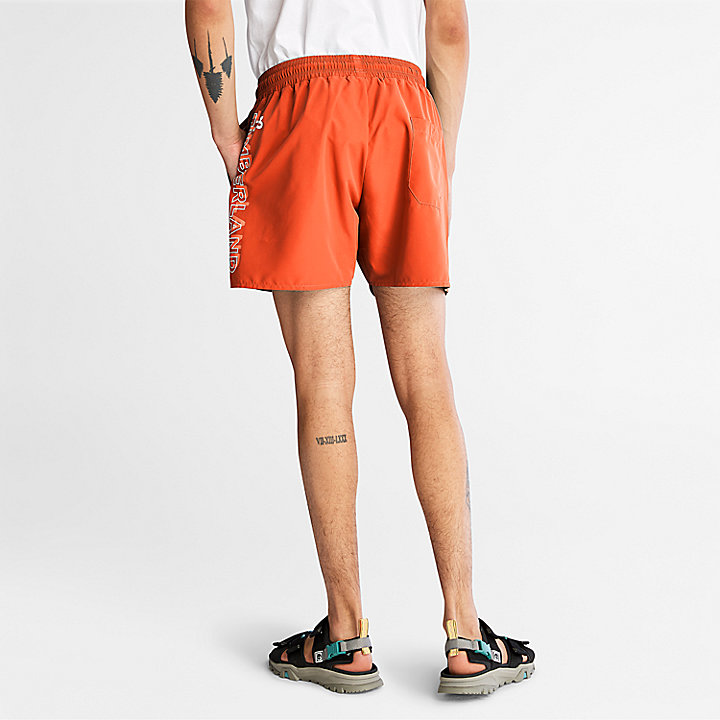Shorts Mare da Uomo Sunapee Lake in arancione
