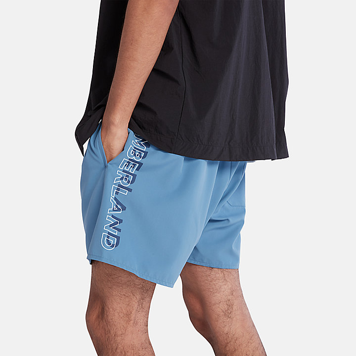 Shorts Mare con Logo da Uomo in blu