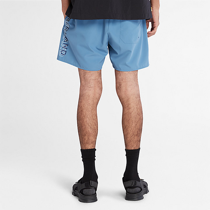 Shorts Mare con Logo da Uomo in blu