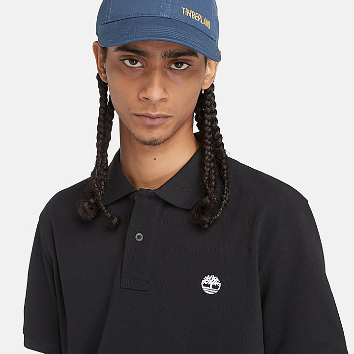 Millers River Pique Polo Shirt for Men in Black | Timberland