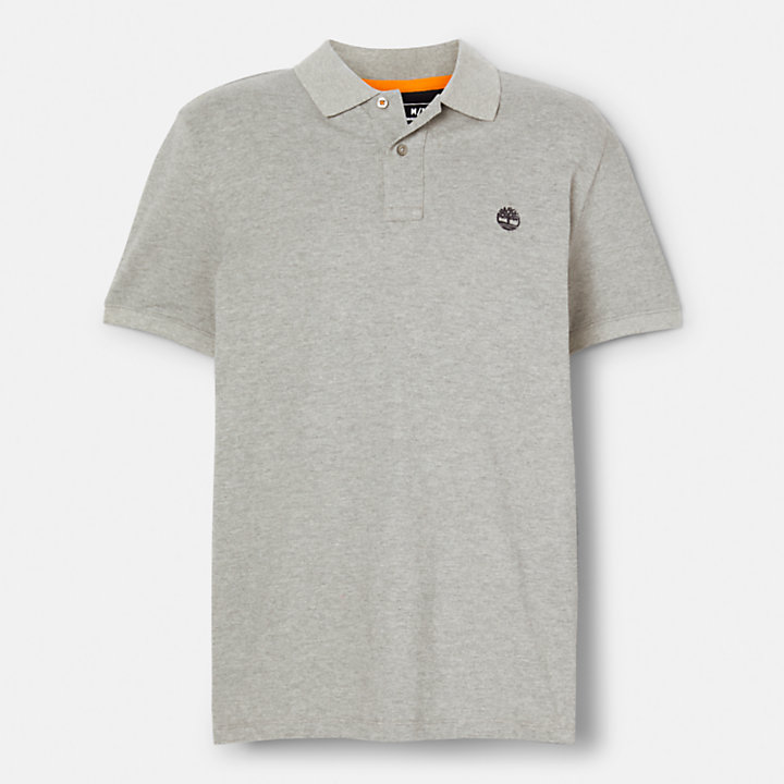Millers River Pique Polo Shirt for Men in Grey-