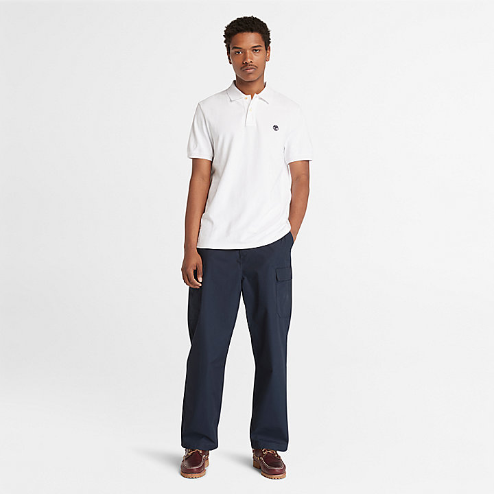 Millers River Pique Polo Shirt for Men in White | Timberland