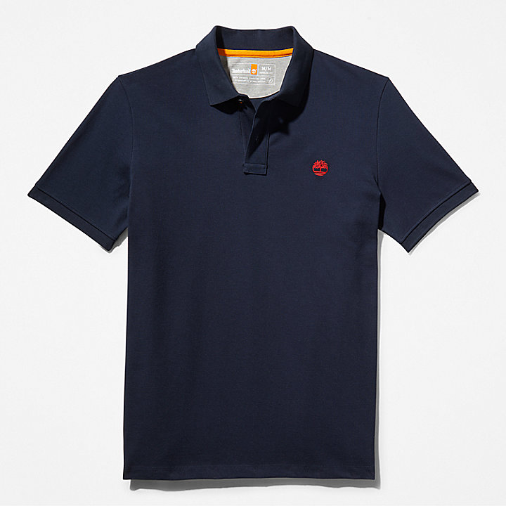 Millers River Pique Polo Shirt for Men in Navy