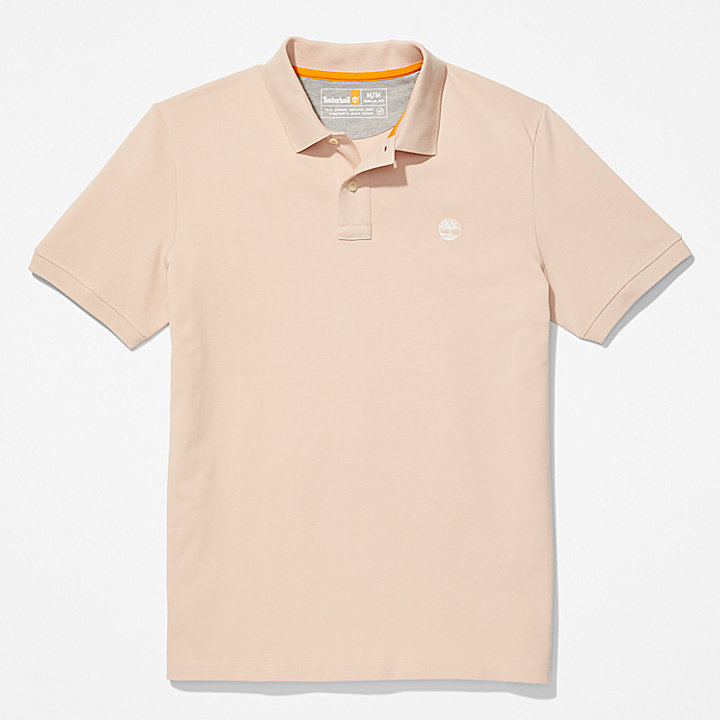 Millers River Pique Polo Shirt for Men in Light Pink