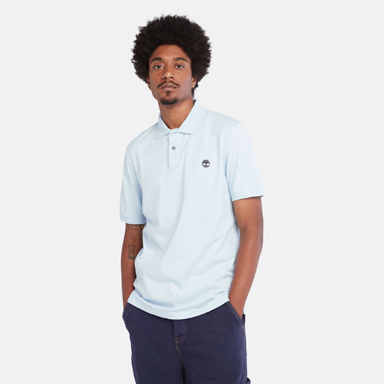 Millers River Pique Polo Shirt for Men in Light Blue | Timberland