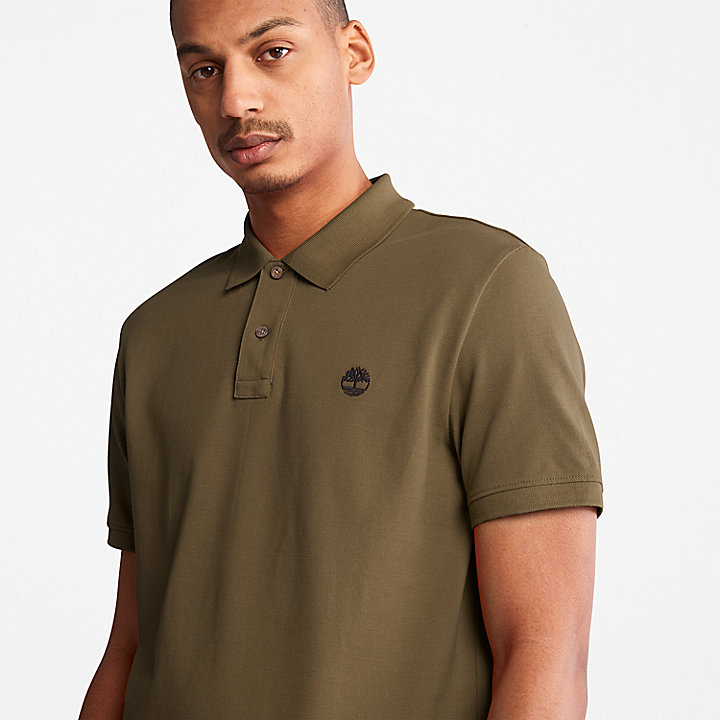 Millers River Pique Polo Shirt for Men in (Dark) Green