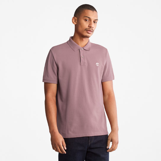Millers River Pique Polo Shirt for Men in Purple | Timberland
