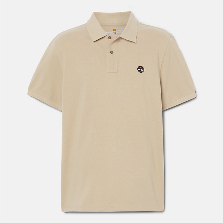 Millers River Piqué Polo Shirt for Men in Beige-