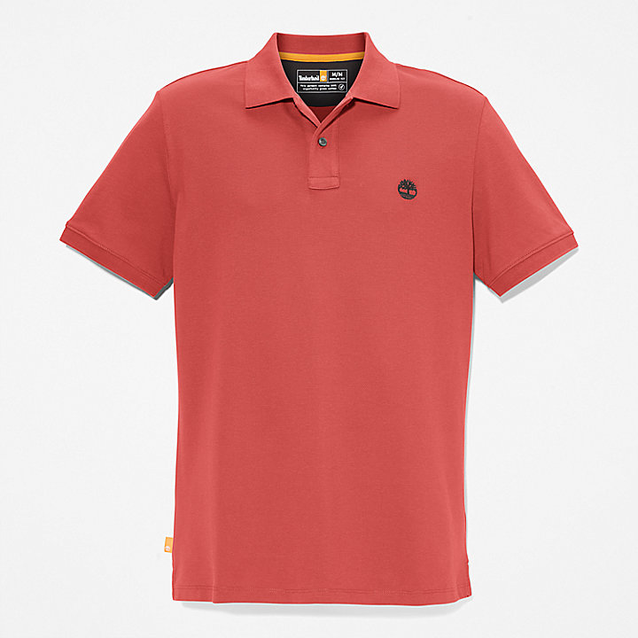 Millers River Pique Polo Shirt for Men in Red